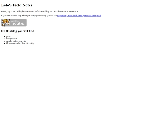 index screenshot