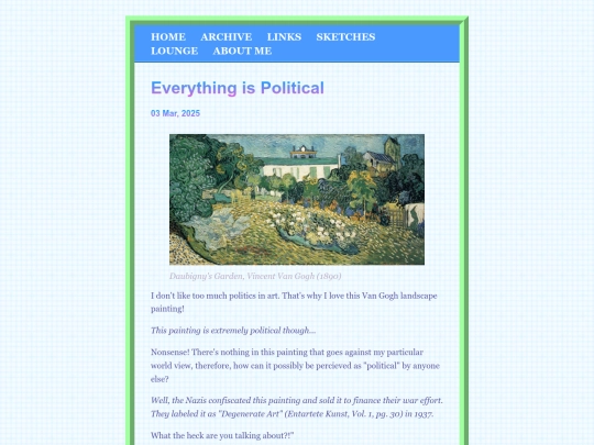 posts/2025-03-03-Everything-is-Political screenshot