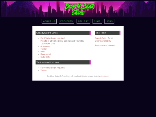links screenshot