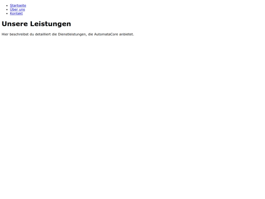 services screenshot