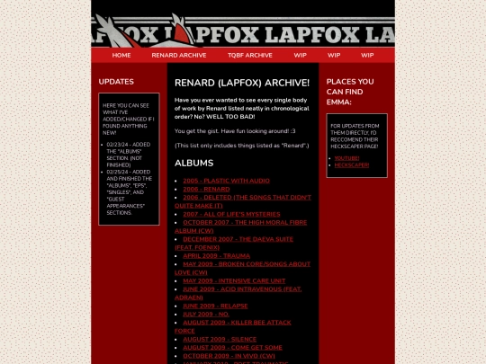 renardarchive screenshot