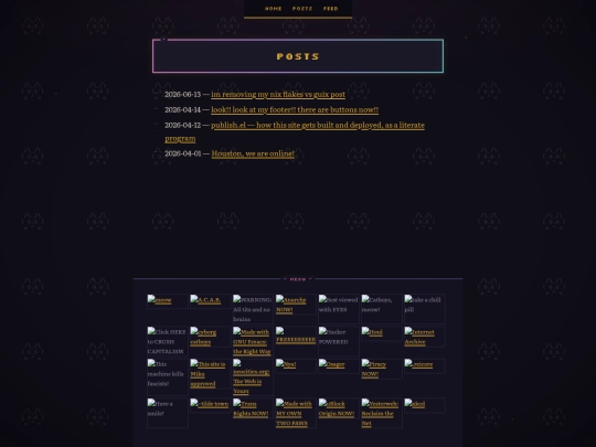 posts screenshot