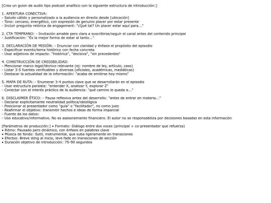 Articulos/Promt_Audio_NotebookLM screenshot