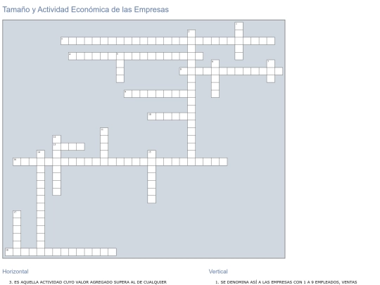 Crucigrama_Empresas_Tamaño_Actividad screenshot