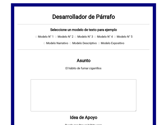 Parrafo screenshot