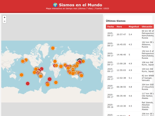 Sismos_Mundo screenshot