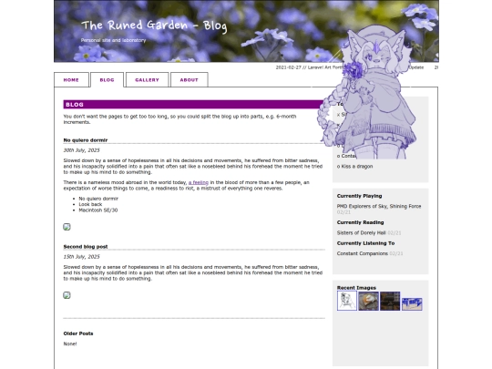 blog screenshot