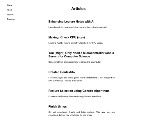 pages/articles screenshot