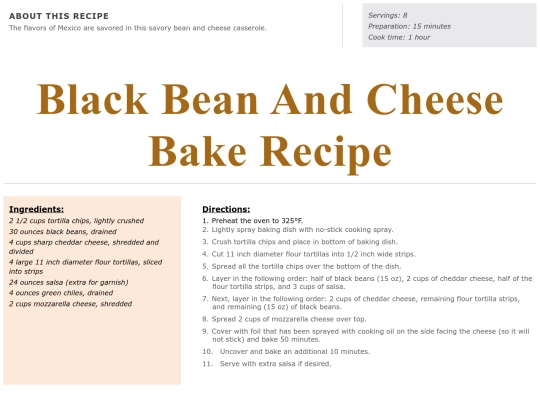 Main Course Recipes/black.bean.recipe screenshot