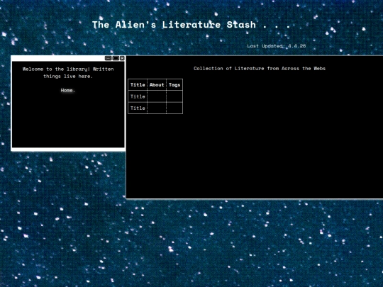 library screenshot