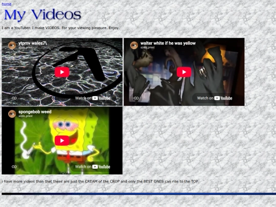 videos screenshot