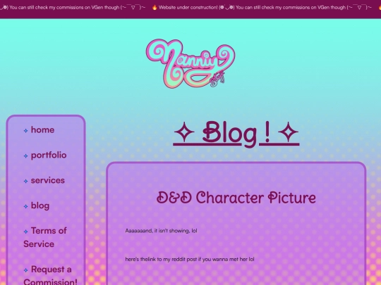 blog screenshot