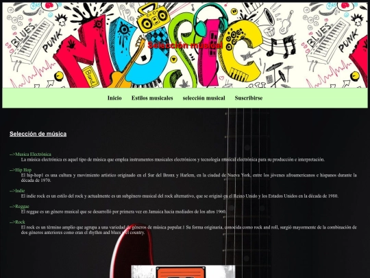 html/seleccion_musical screenshot