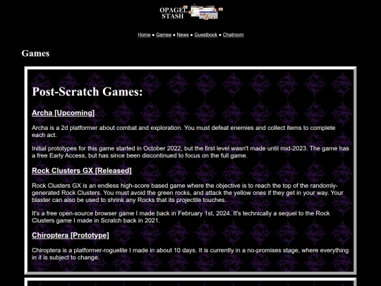games screenshot