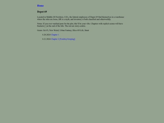 writing/depot69/synopsis screenshot