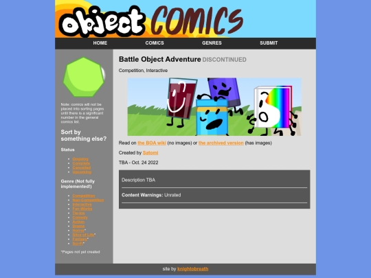 comics/battle-object-adventure screenshot