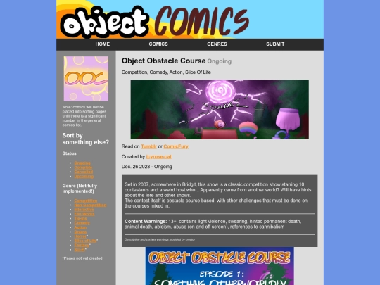 comics/object-obstacle-course screenshot