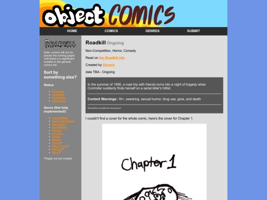 comics/roadkill screenshot