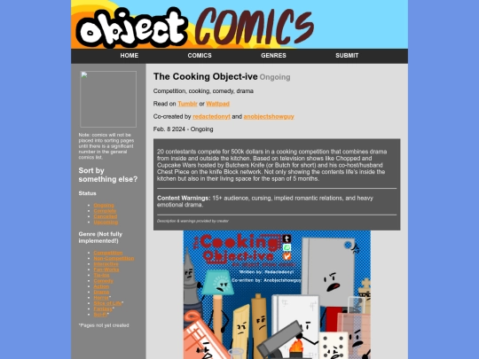 comics/the-cooking-object-ive screenshot
