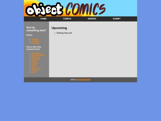 status/upcoming screenshot