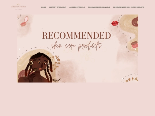 RECOMMENDED SKINCARE PRODUCTS screenshot