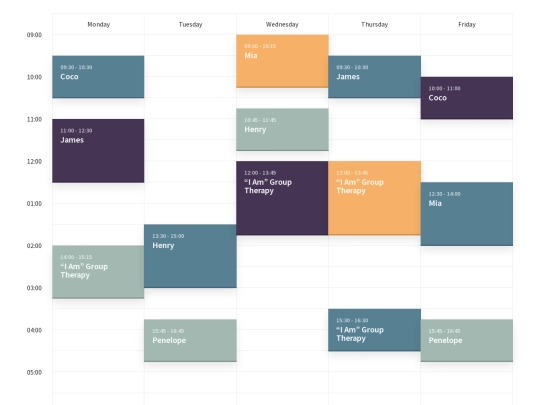 schedule screenshot