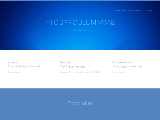 CurriculumVitae-RicardoGongora screenshot