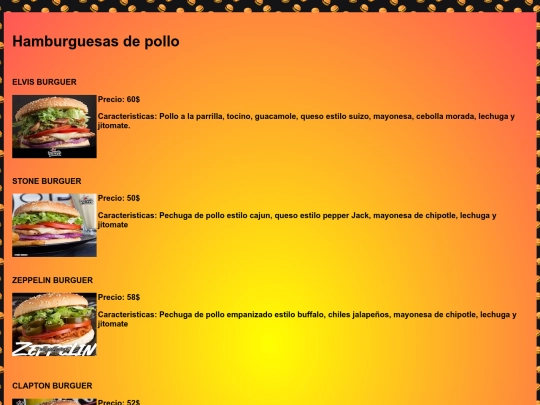 HAMBURGUESASP screenshot