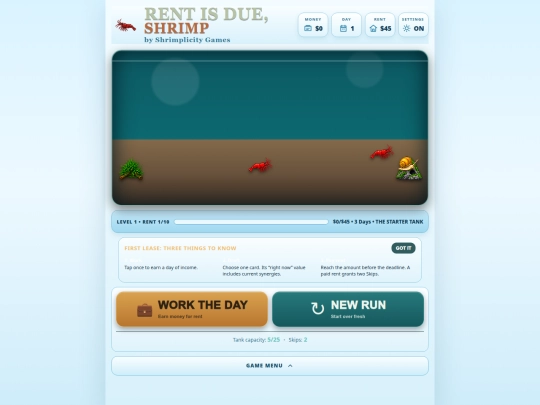 FINISHED GAMES/Rent_Is_Due_Shrimp screenshot
