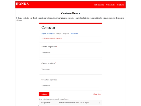 contacto screenshot