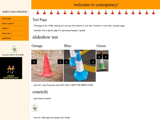 testpage screenshot