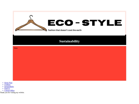 Myproject/sustainability screenshot
