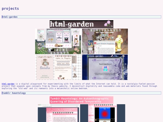 projects screenshot