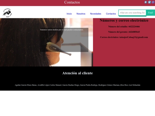Contacto screenshot