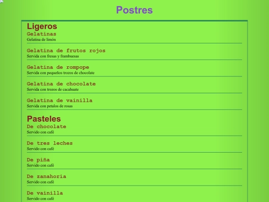 Postres screenshot