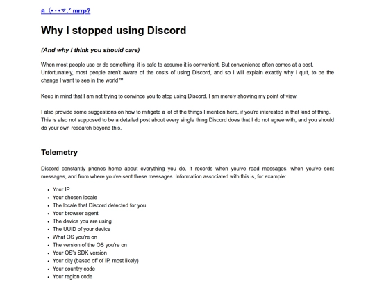 posts/whyistoppedusingdiscord screenshot