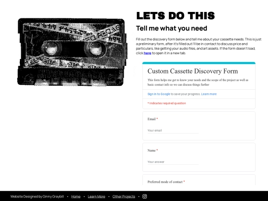 custom-cassette/getting-started screenshot