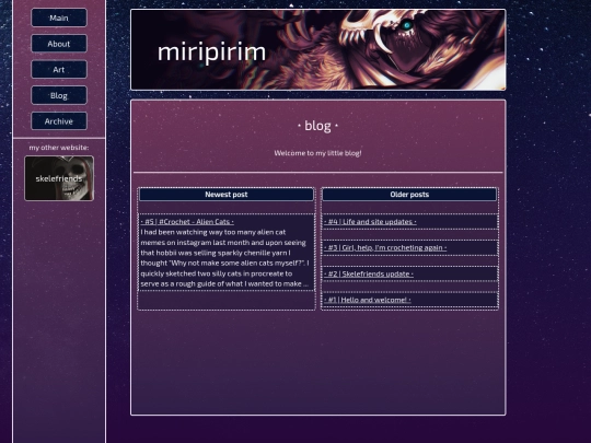 blog screenshot
