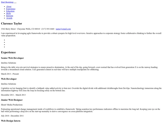 website1 screenshot