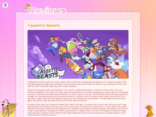 blog/reviews/games/cassette-beasts screenshot