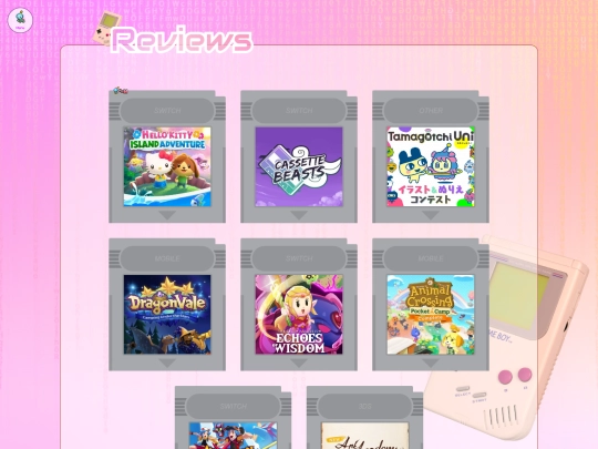 blog/reviews screenshot