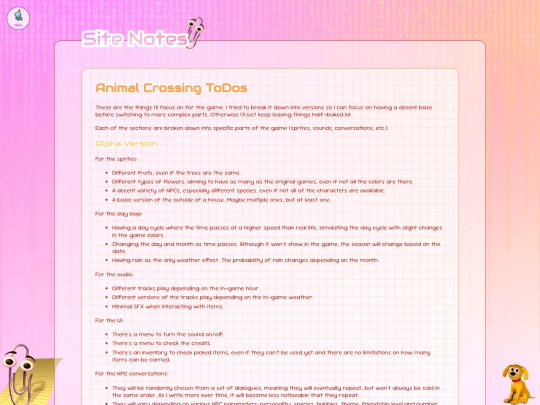 blog/site-notes/todos/animal-crossing screenshot