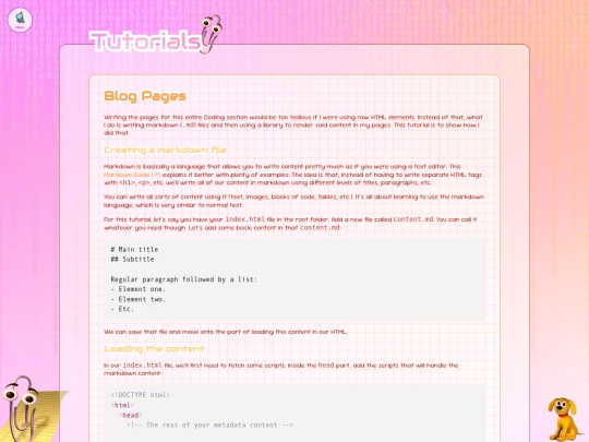 blog/tutorials/site/blog-pages screenshot