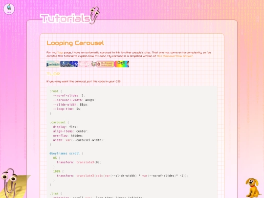blog/tutorials/site/looping-carousel screenshot