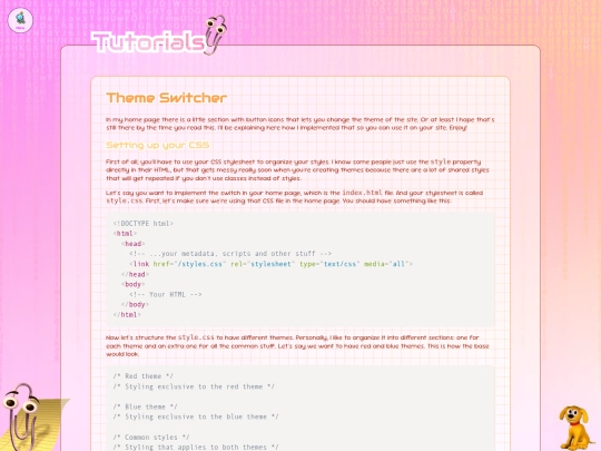 blog/tutorials/site/theme-switcher screenshot
