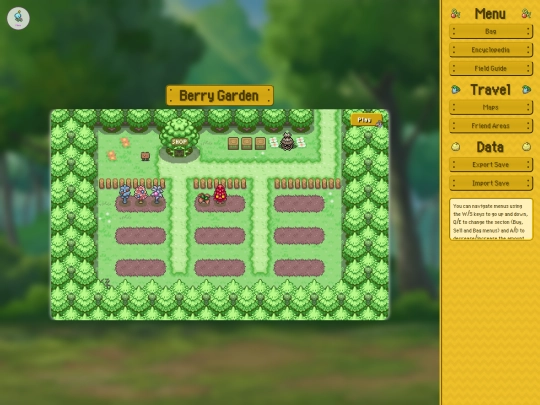 shrines/monster-catching/pokemon/berry-garden screenshot