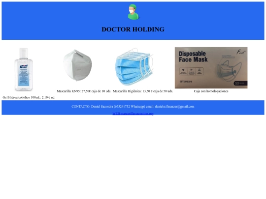 mascarillas screenshot
