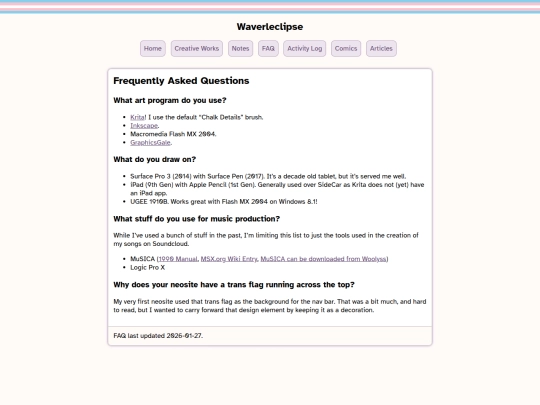 faq screenshot