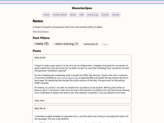 tumblelog screenshot