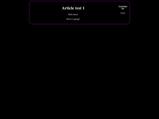 article-test screenshot